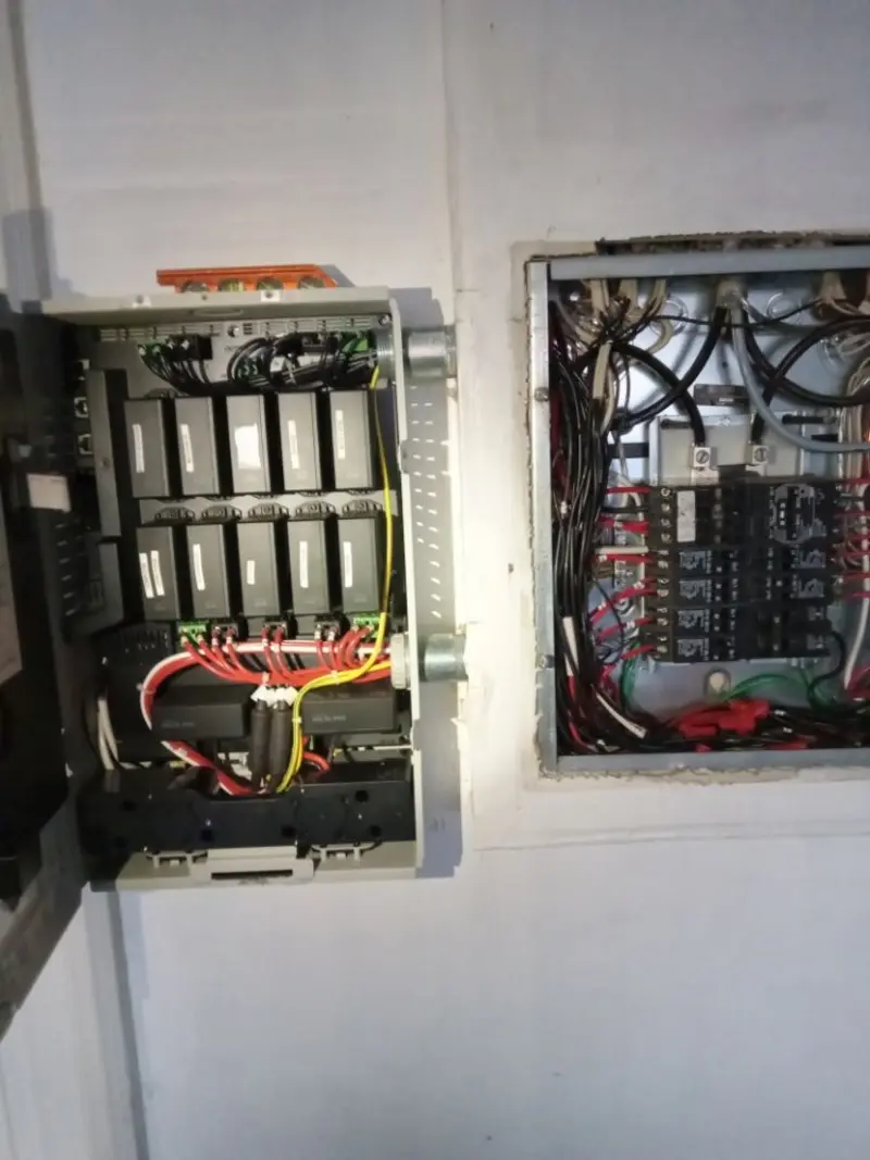 Electrical panel upgrade completed for Security Camera Wiring in California Polytechnic State University